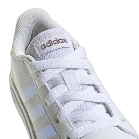 Kids Unisex Grand Court Lifestyle Lace Tennis Shoes Ftwr, White, A701_ONE, large image number 2