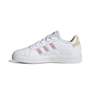Kids Unisex Grand Court Lifestyle Lace Tennis Shoes Ftwr, White, A701_ONE, thumbnail image number 5