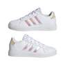 Kids Unisex Grand Court Lifestyle Lace Tennis Shoes Ftwr, White, A701_ONE, thumbnail image number 7