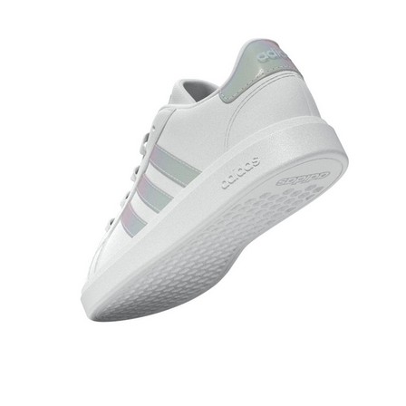 Kids Unisex Grand Court Lifestyle Lace Tennis Shoes Ftwr, White, A701_ONE, large image number 10