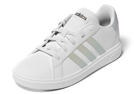 Kids Unisex Grand Court Lifestyle Lace Tennis Shoes Ftwr, White, A701_ONE, large image number 15