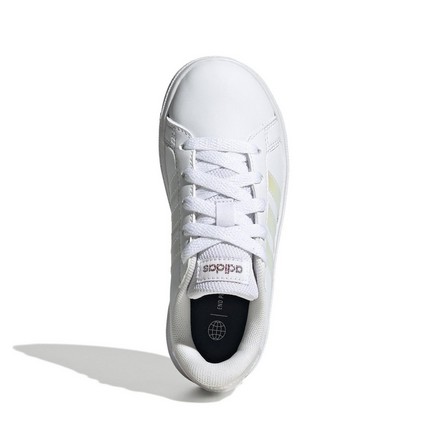 Kids Unisex Grand Court Lifestyle Lace Tennis Shoes Ftwr, White, A701_ONE, large image number 17