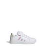 Unisex Kids Grand Court Lifestyle Court Elastic Lace And Top Strap Shoes, White, A701_ONE, thumbnail image number 6