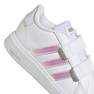 Kids Unisex Whitegrand Court Lifestyle Court Hook And Loop Shoes, Pink, A701_ONE, thumbnail image number 3