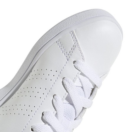 Unisex Kids Advantage Lifestyle Court Lace Shoes, White, A701_ONE, large image number 4