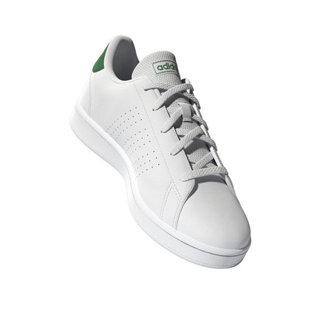 Unisex Kids Advantage Lifestyle Court Lace Shoes, White, A701_ONE, large image number 7