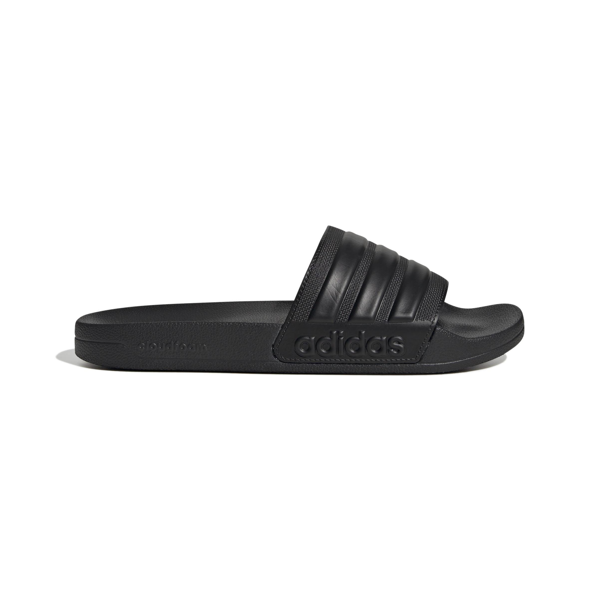 Unisex Adilette Shower Slides, Black, A701_ONE, large image number 0