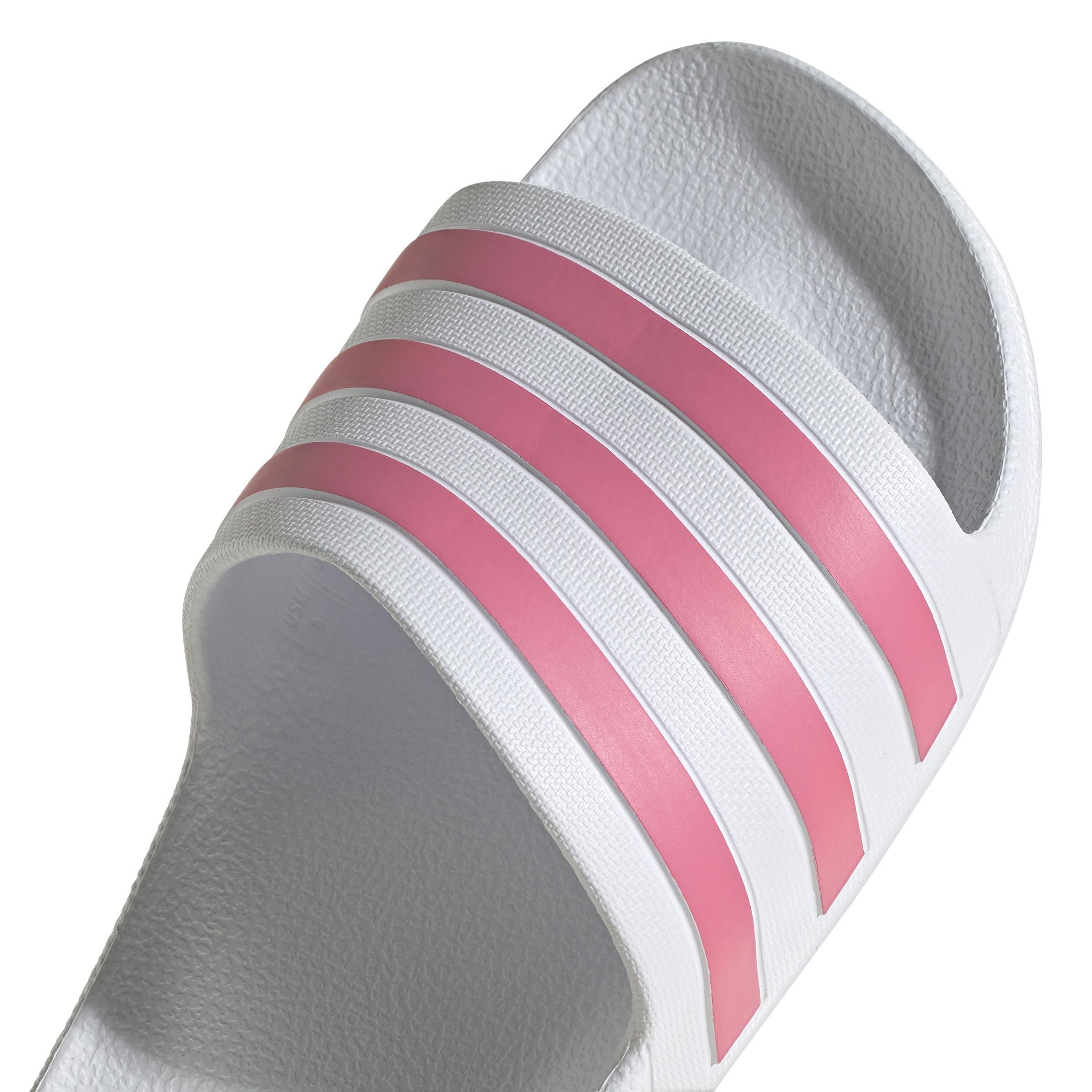 Women Adilette Aqua Slides, White, A701_ONE, large image number 3