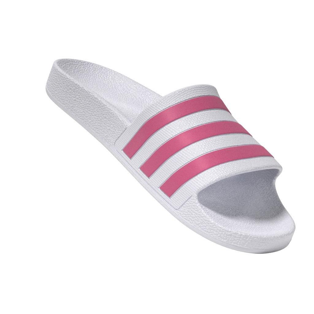 Women Adilette Aqua Slides, White, A701_ONE, large image number 7