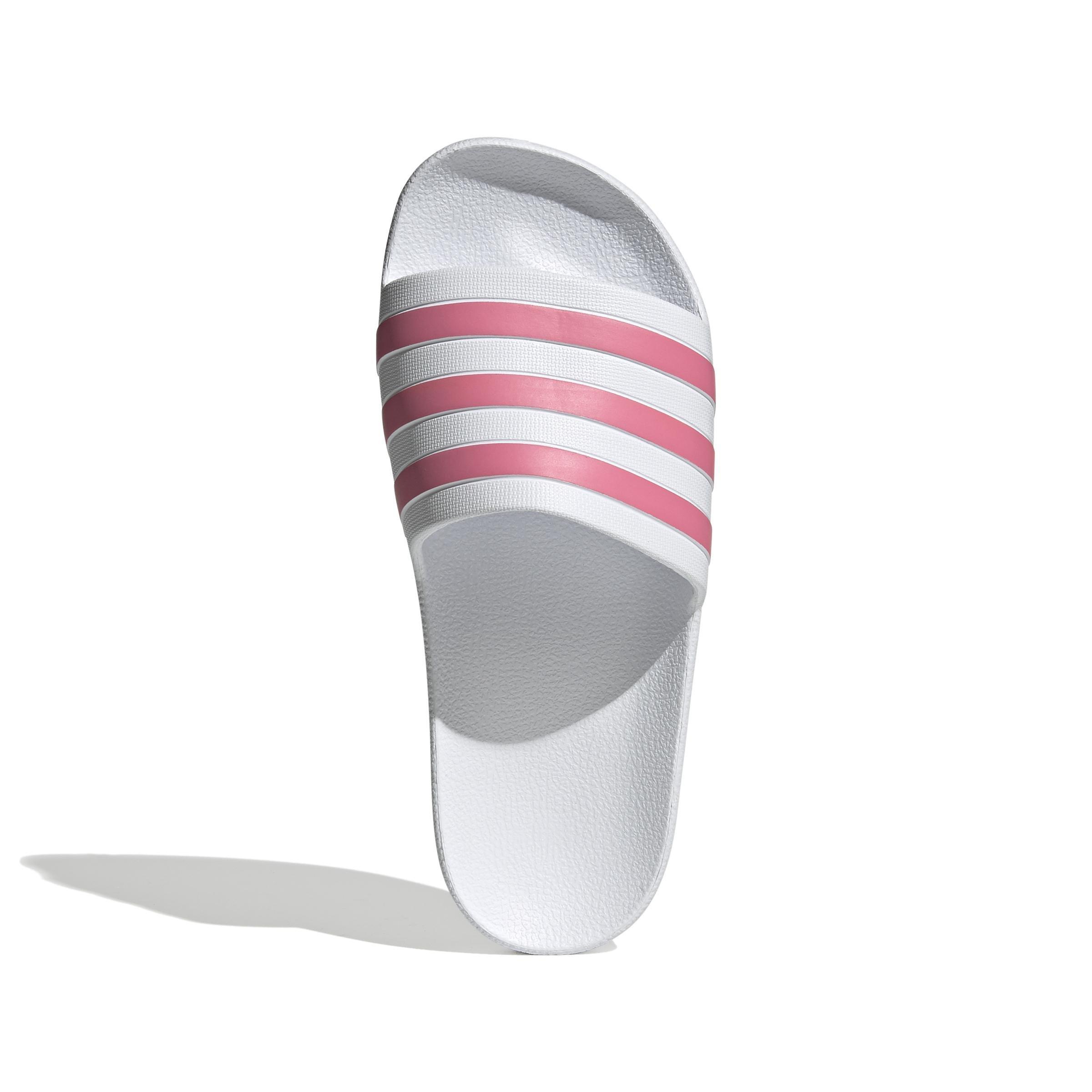 Women Adilette Aqua Slides, White, A701_ONE, large image number 8