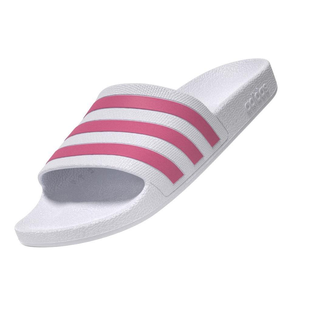 Women Adilette Aqua Slides, White, A701_ONE, large image number 12