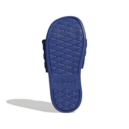 Unisex Kids Adilette Comfort Adjustable Slides, Blue, A701_ONE, large image number 14