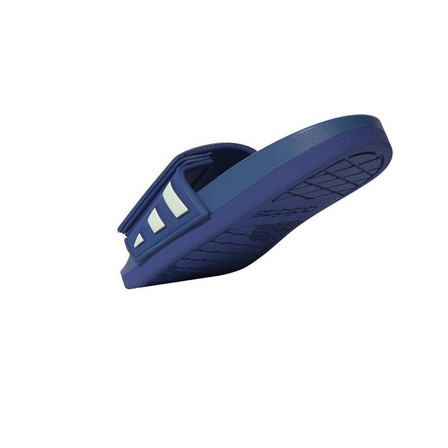 Unisex Kids Adilette Comfort Adjustable Slides, Blue, A701_ONE, large image number 15