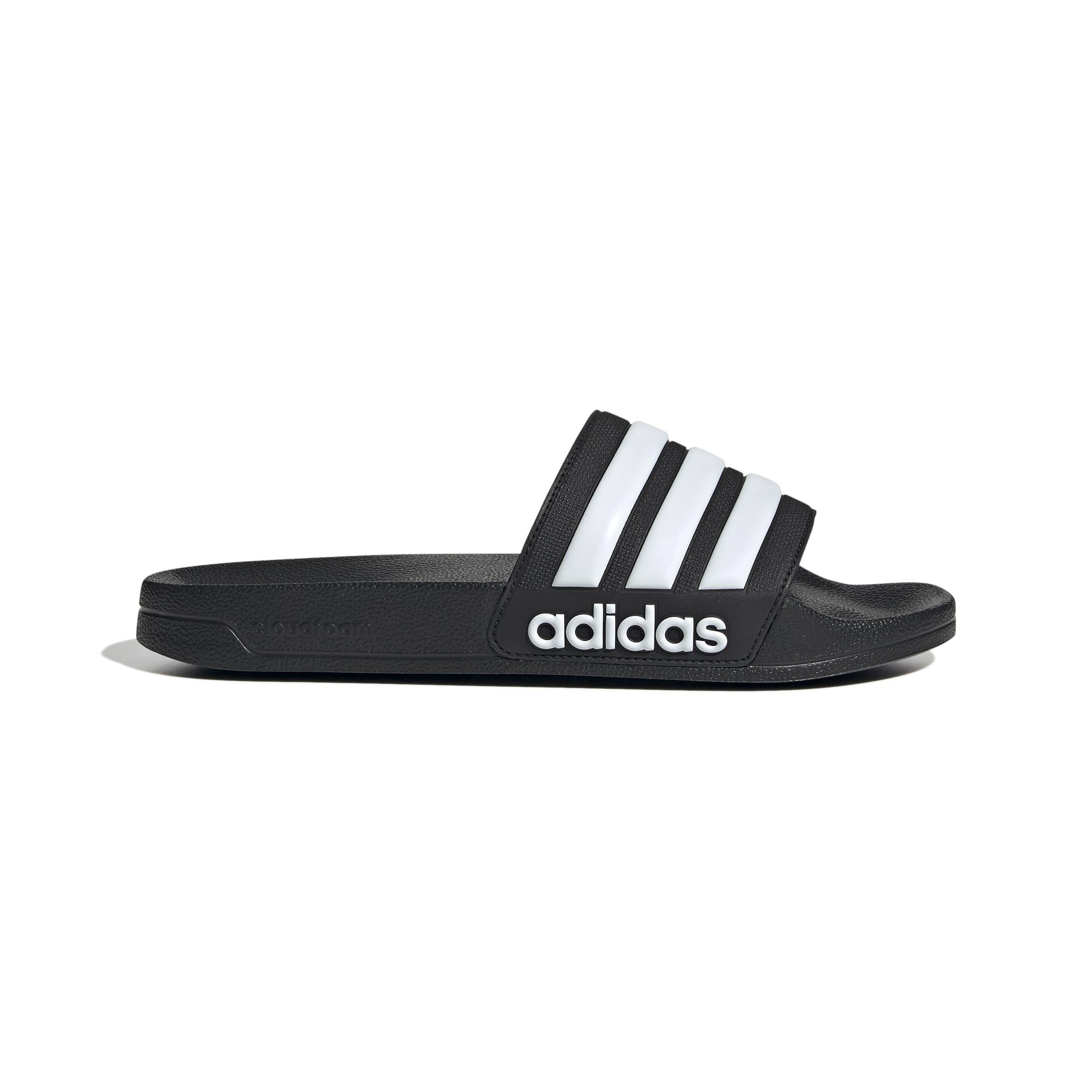 Unisex Adilette Shower Slides, Black, A701_ONE, large image number 0