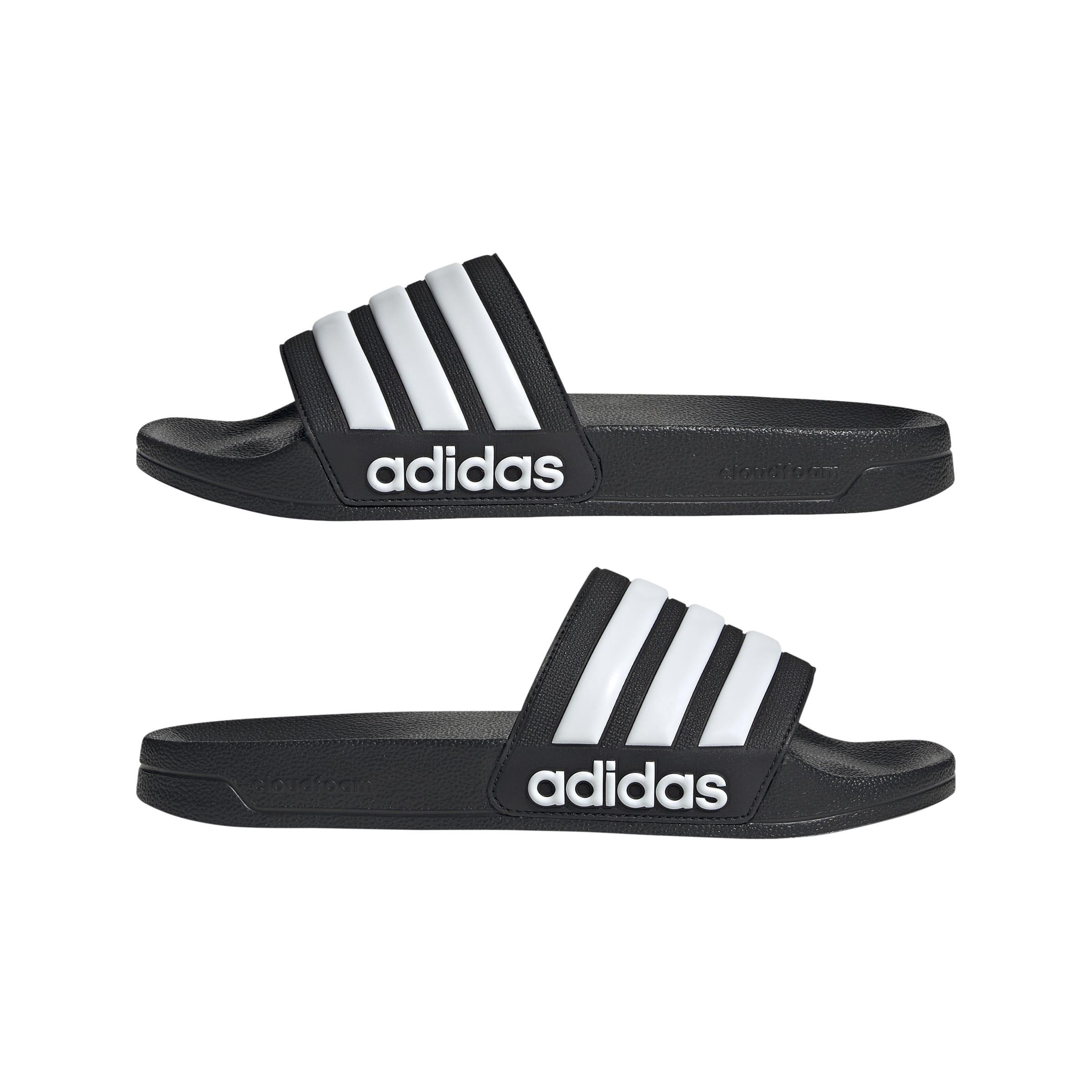 Unisex Adilette Shower Slides, Black, A701_ONE, large image number 13