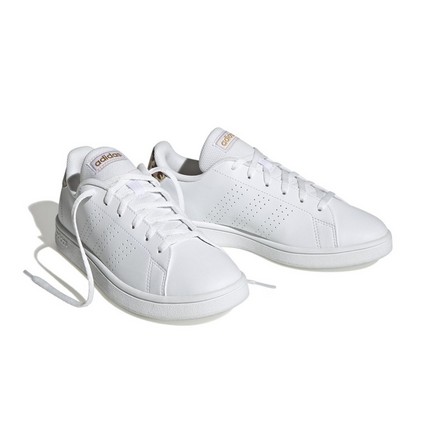 Women Advantage Base Shoes Ftwr, White, A701_ONE, large image number 2