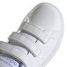 Unisex Kids Advantage Lifestyle Court Hook-And-Loop Shoes Ftwr, White, A701_ONE, thumbnail image number 3