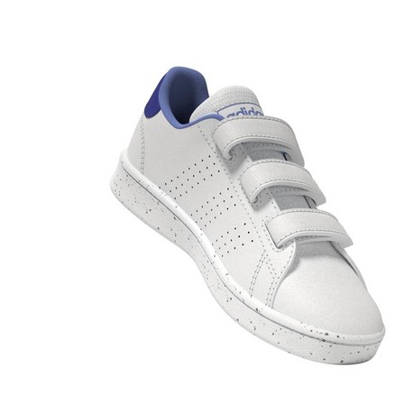 Unisex Kids Advantage Lifestyle Court Hook-And-Loop Shoes Ftwr, White, A701_ONE, large image number 4