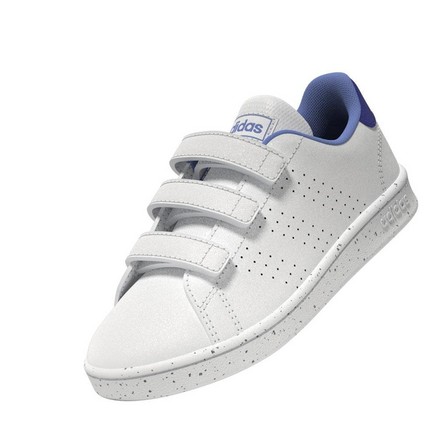 Unisex Kids Advantage Lifestyle Court Hook-And-Loop Shoes Ftwr, White, A701_ONE, large image number 7