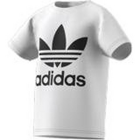 Unisex Kids Adicolor Trefoil T-Shirt, White, A701_ONE, large image number 12