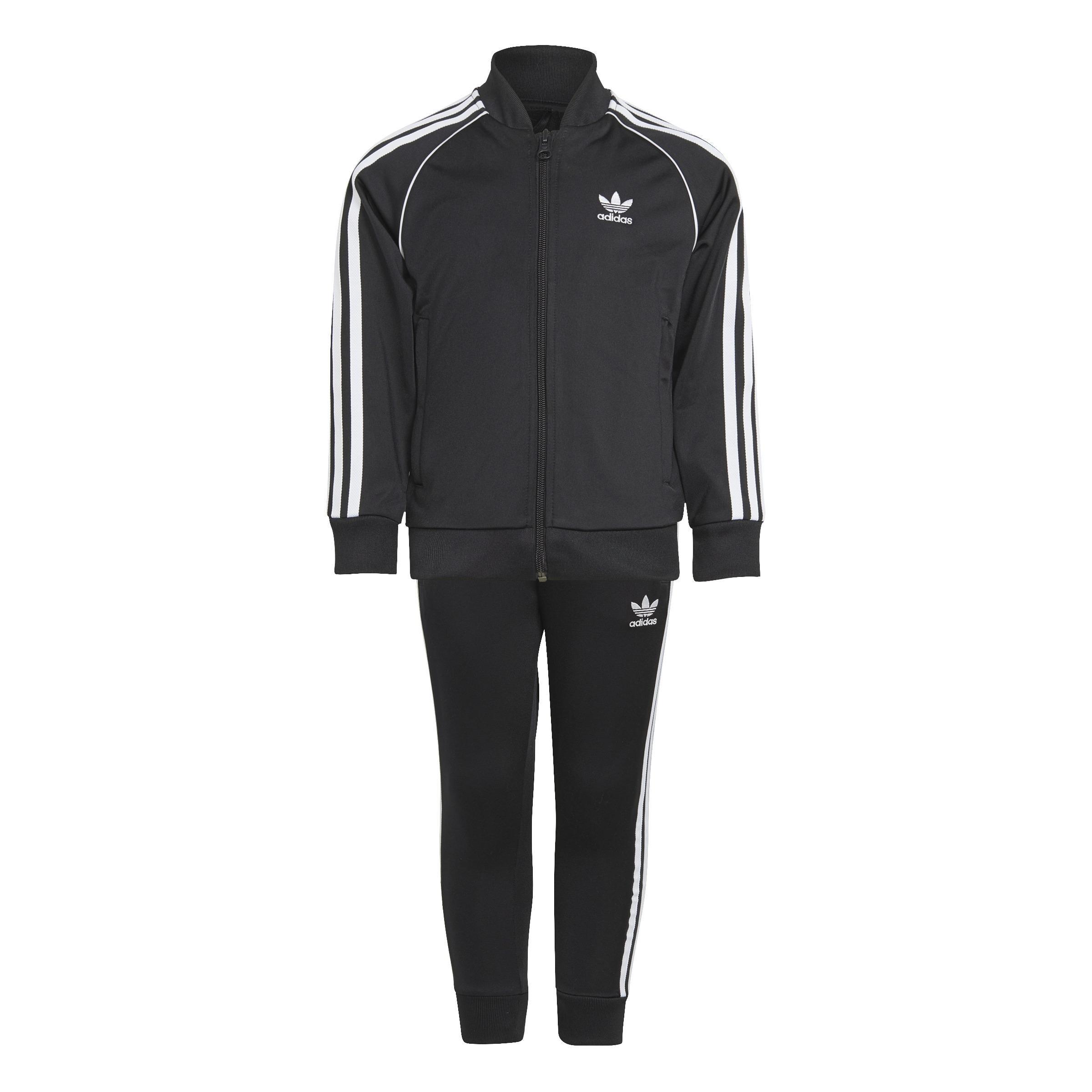 adidas - Unisex Kids Adicolor Sst Tracksuit, Black