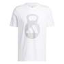 Men Aeroready Training Logo Graphic Short Sleeve T-Shirt, White, A701_ONE, thumbnail image number 2