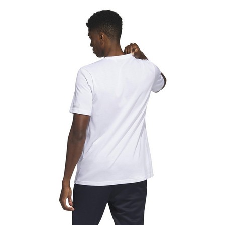 Men Aeroready Training Logo Graphic Short Sleeve T-Shirt, White, A701_ONE, large image number 5