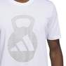 Men Aeroready Training Logo Graphic Short Sleeve T-Shirt, White, A701_ONE, thumbnail image number 6