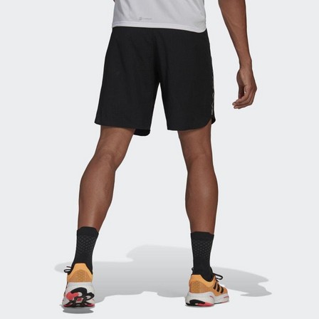 Mens Designed 4 Running Shorts, Black, A701_ONE, large image number 3