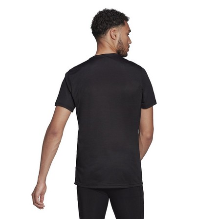 Mens Own The Run T-Shirt, Black, A701_ONE, large image number 2