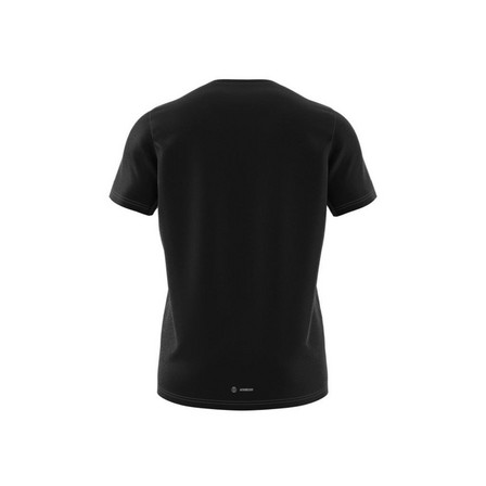 Mens Own The Run T-Shirt, Black, A701_ONE, large image number 5