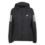 Women Own The Run Hooded Running Windbreaker, Black, A701_ONE, thumbnail image number 2