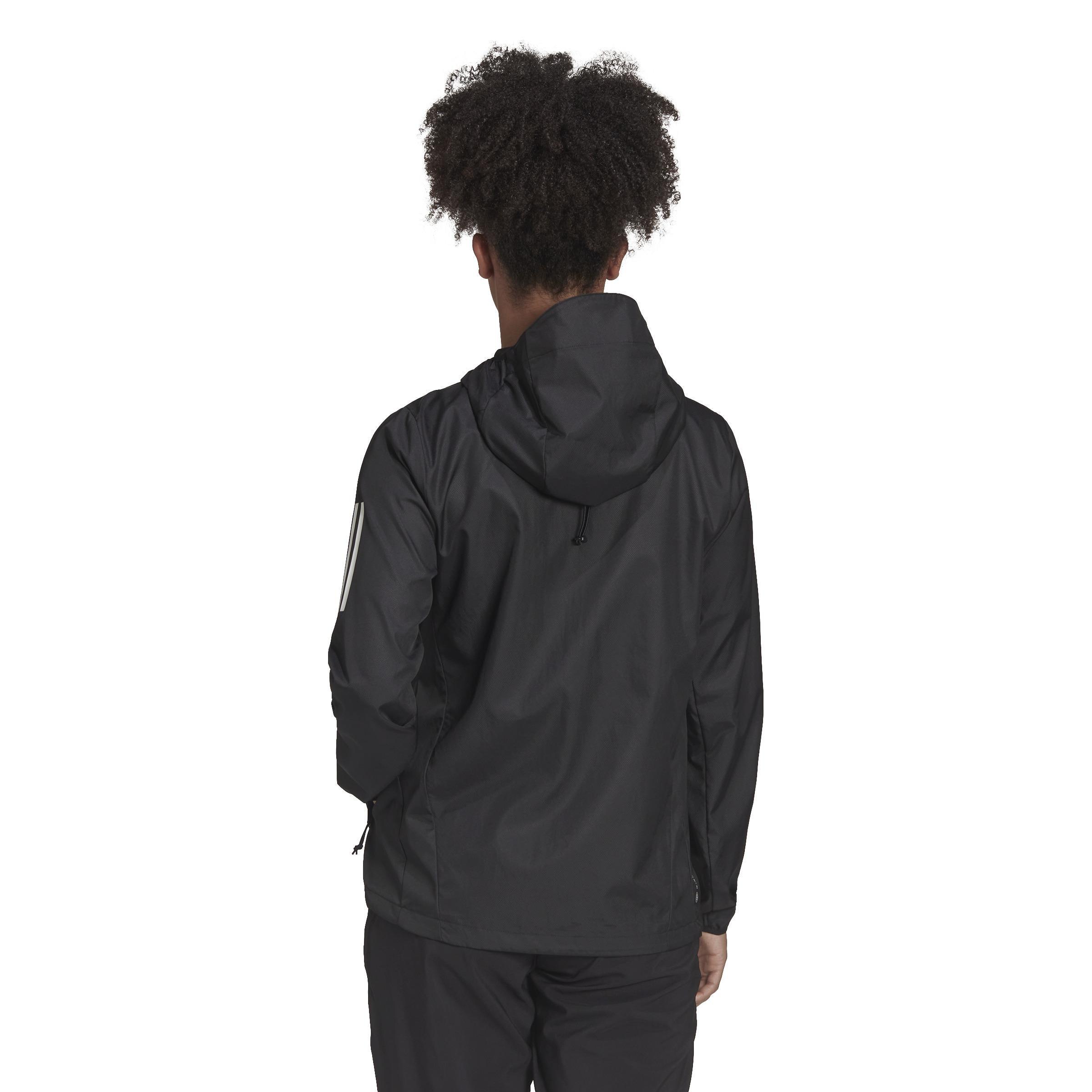 Women Own The Run Hooded Running Windbreaker, Black, A701_ONE, large image number 5