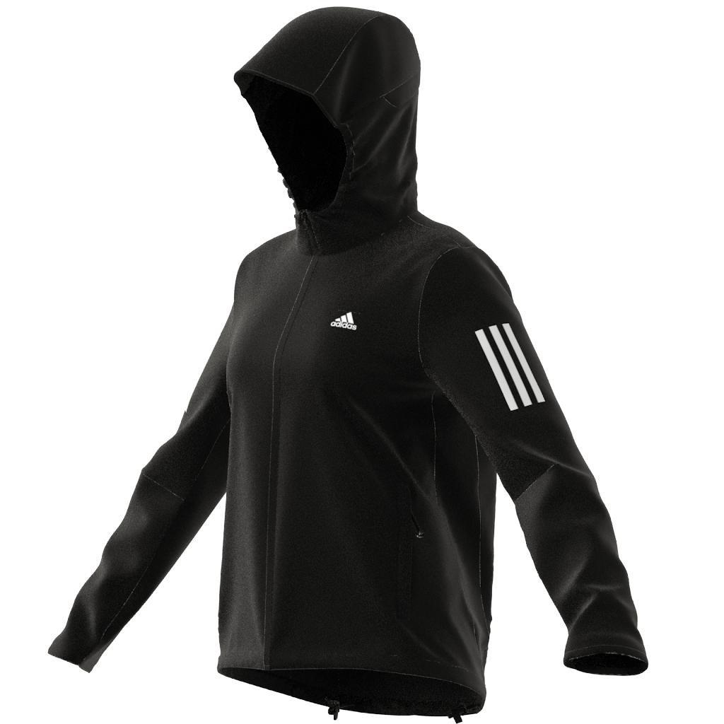 Women Own The Run Hooded Running Windbreaker, Black, A701_ONE, large image number 11