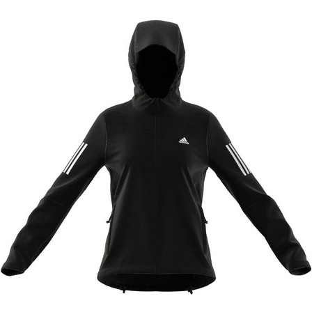 Women Own The Run Hooded Running Windbreaker, Black, A701_ONE, large image number 13