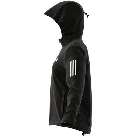 Women Own The Run Hooded Running Windbreaker, Black, A701_ONE, large image number 14