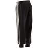 Kids Unisex Adidas Essential 3-Stripes Joggers, Black, A701_ONE, thumbnail image number 7
