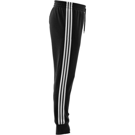 Men Essentials French Terry Tapered Cuff 3-Stripes Joggers, Black, A701_ONE, large image number 12