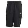 Men Essentials French Terry Cargo Shorts, Black, A701_ONE, thumbnail image number 1