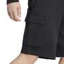 Men Essentials French Terry Cargo Shorts, Black, A701_ONE, thumbnail image number 5