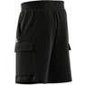 Men Essentials French Terry Cargo Shorts, Black, A701_ONE, thumbnail image number 15