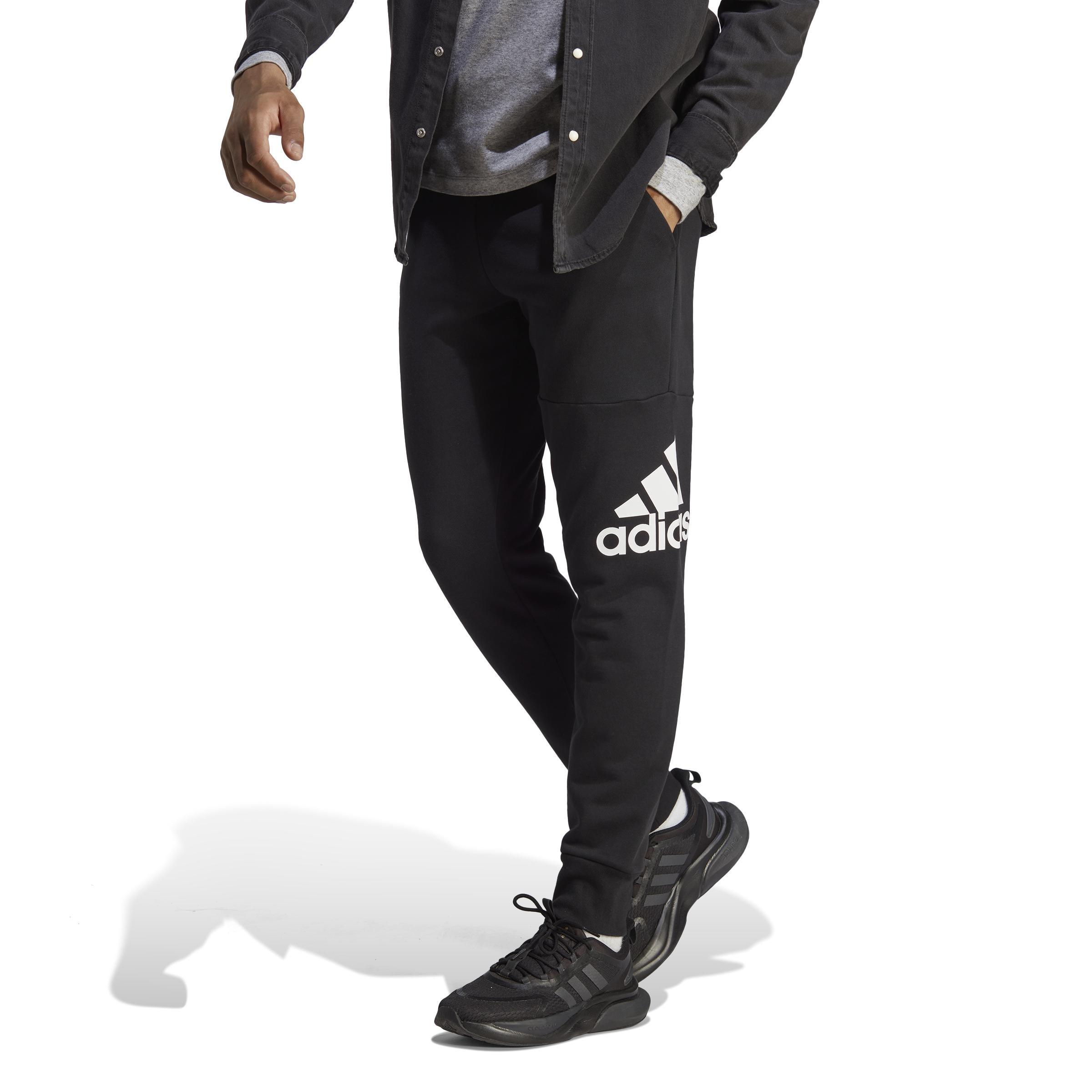 adidas - Men Essentials French Terry Tapered Cuff Joggers, Black