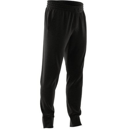 Men Essentials French Terry Tapered Cuff Joggers, Black, A701_ONE, large image number 7