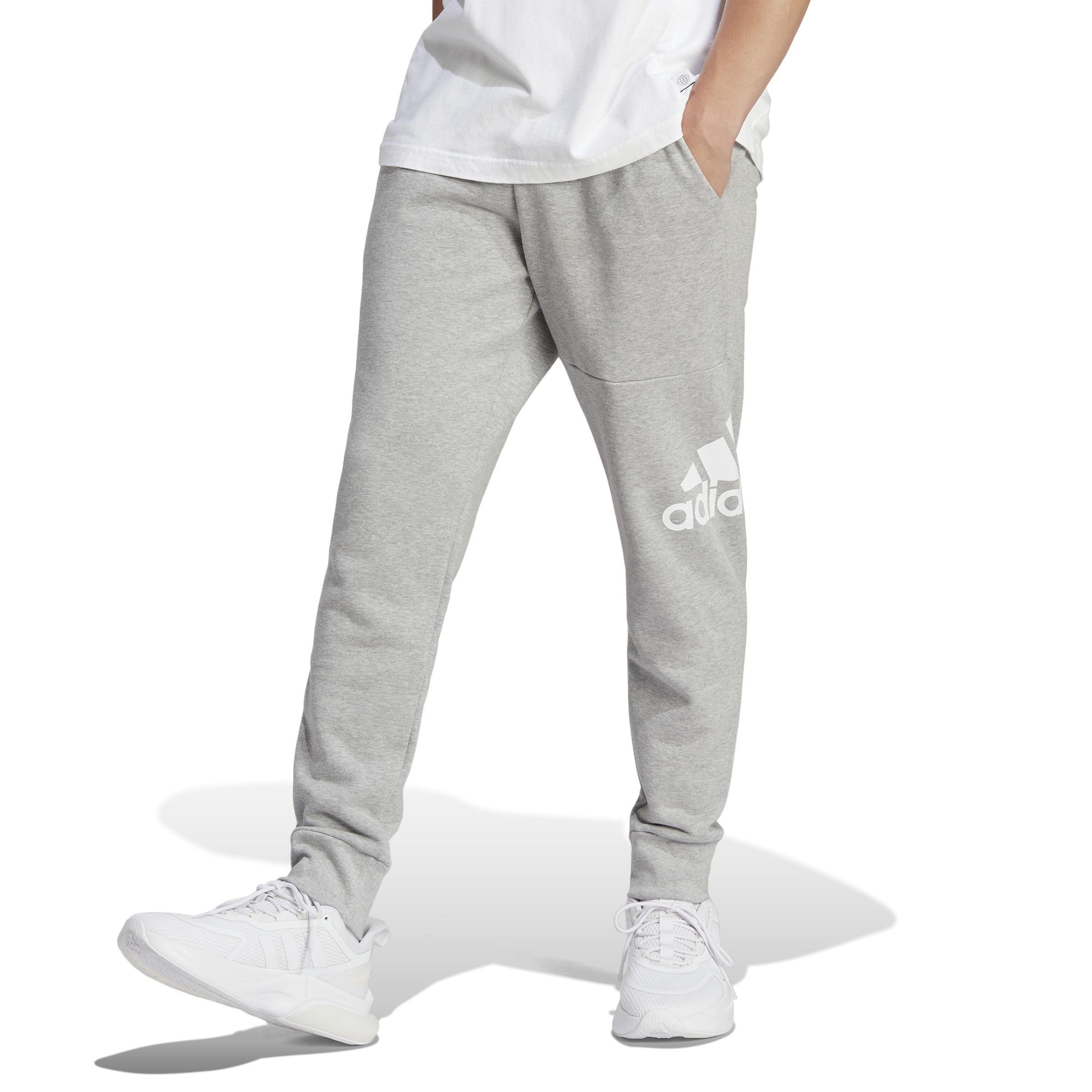 Essentials French Terry Tapered Cuff Logo Joggers Grey adidas Lebanon