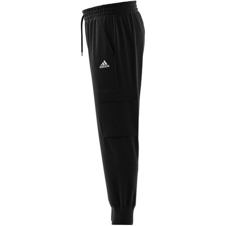 Men Essentials Small Logo Woven Cargo Ankle-Length Pants, Black, A701_ONE, large image number 12