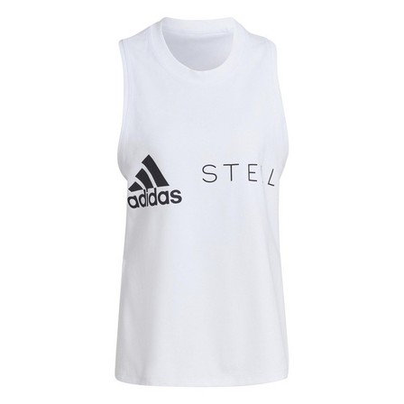 Women Adidas By Stella Mccartney Sportswear Tank Top, White, A701_ONE, large image number 2