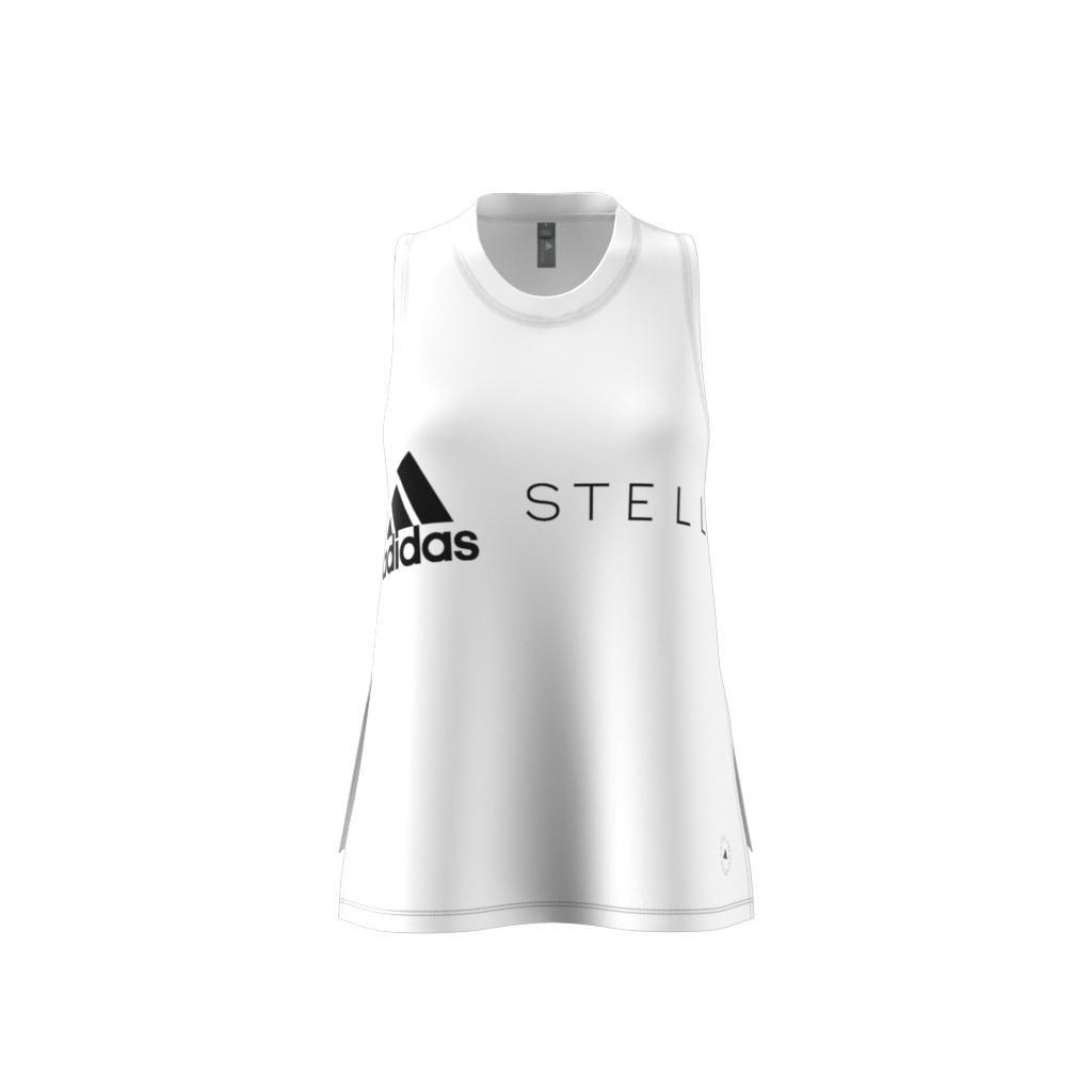 Women Adidas By Stella Mccartney Sportswear Tank Top, White, A701_ONE, large image number 12