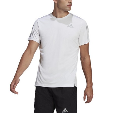 Mens Own The Run Tee, White, A701_ONE, large image number 4