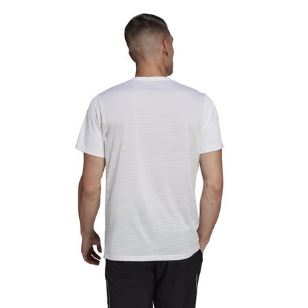 Mens Own The Run Tee, White, A701_ONE, large image number 8