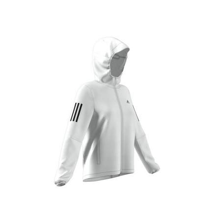 Women Own The Run Hooded Running Windbreaker, White, A701_ONE, large image number 12
